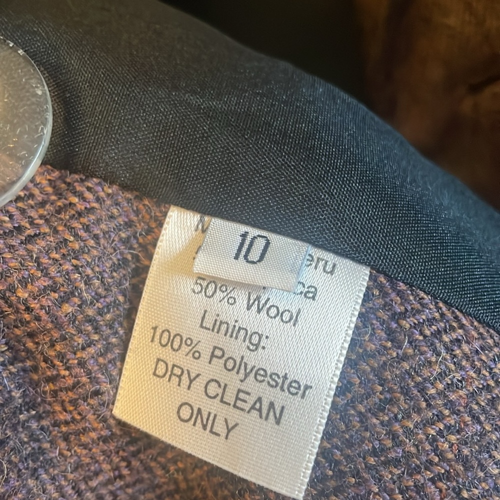 Peruvian Connection Brown Chevron Button Blazer J… - image 5